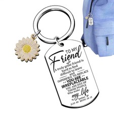 Listing image for True Friendship Gifts for Women Best Friend keychains Friend Gifts for Her