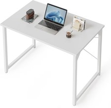 Listing image for 40" White Desk Table Home Accessories Work Study flat-packed