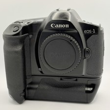 Listing image for Canon EOS-1 35mm Film SLR Auto Focus Camera with Power Drive Booster E1 - Tested