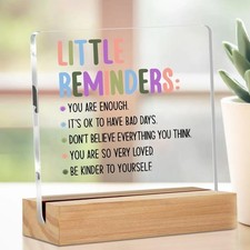 Listing image for Motivational Gift Decorative Sign Acrylic for Office Desk Table Shelf employee