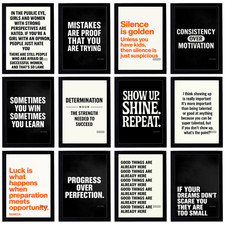 Listing image for Motivational Poster A3 A4 A5 Inspiring Wall Art Print for Home and Office
