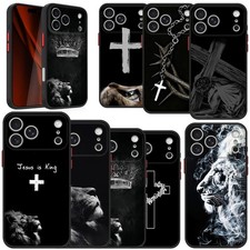 Listing image for Phone Case For iPhone 16 15 Pro Max 13 14 17 Lion Christian Faith Tough PC Cover