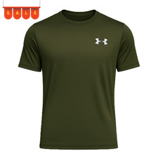 Listing image for Under Armour Men T-Shirt Crew Neck Short Sleeves Dri-Fit Gym Casual Sports Wear