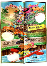 Listing image for VTG Girl Scouts Goal Setting 2-Sided Poster "Make The Moost Of It! Fall 2010