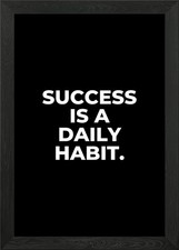 Listing image for Success is a Daily Habit Framed Wall Art Poster Print Picture