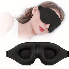 Listing image for Premium Sleeping 3D Eye Mask 100% Blackout Adjustable Breathable Soft Padded