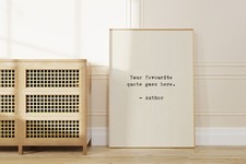 Listing image for Custom Typewriter Quote Print | Personalised Wall Art | Minimalist Poster