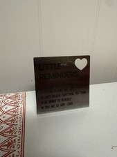 Listing image for Little Reminders Metal Inspirational Desk Sign – Positive Affirmations