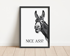 Listing image for Bathroom Print Minimalist Wall Funny Art Poster Toilet Home Picture Art Poster