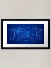 Listing image for aerospace technology or space engin Framed Wall Art Poster Canvas Print Picture