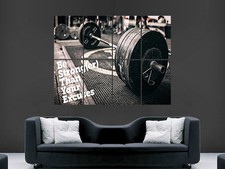 Listing image for WEIGHTLIFTING MOTIVATION POSTER PRINT WALL ART GYM FITNESS WEIGHTS IMAGE GIANT