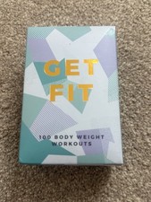 Listing image for Get Fit 100 Body Weight Workouts Cards | Fitness Exercise Challenge Deck | Gift