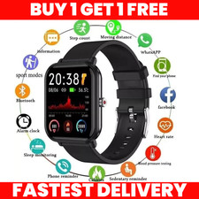 Listing image for Smart Watch Men Women Fitness Tracker Blood Pressure Heart Rate Sport Watches UK
