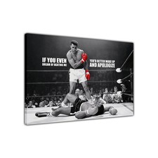 Listing image for Muhammad Ali Dream Motivational Quote Canvas Wall Art Picture Print