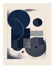 Listing image for Abstract Geometric Wall Art Poster - Modern Minimalist Design