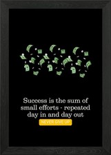 Listing image for Success and Money Motivation Framed Wall Art Poster Print Picture