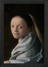 Listing image for Study of a Young Woman Framed Wall Art Poster Print Picture