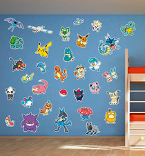 Listing image for Pokemon multi pack Bedroom Wall Art Stickers