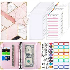 Listing image for A6 Budget Binder Money Saving Wallet Notebook Planner Cash Organiser Envelopes.