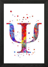 Listing image for Psychology symbol Framed Wall Art Poster Canvas Print Picture