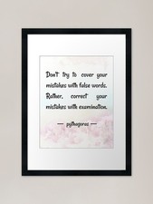 Listing image for Self improvement quotes | Do not tr Framed Wall Art Poster Canvas Print Picture